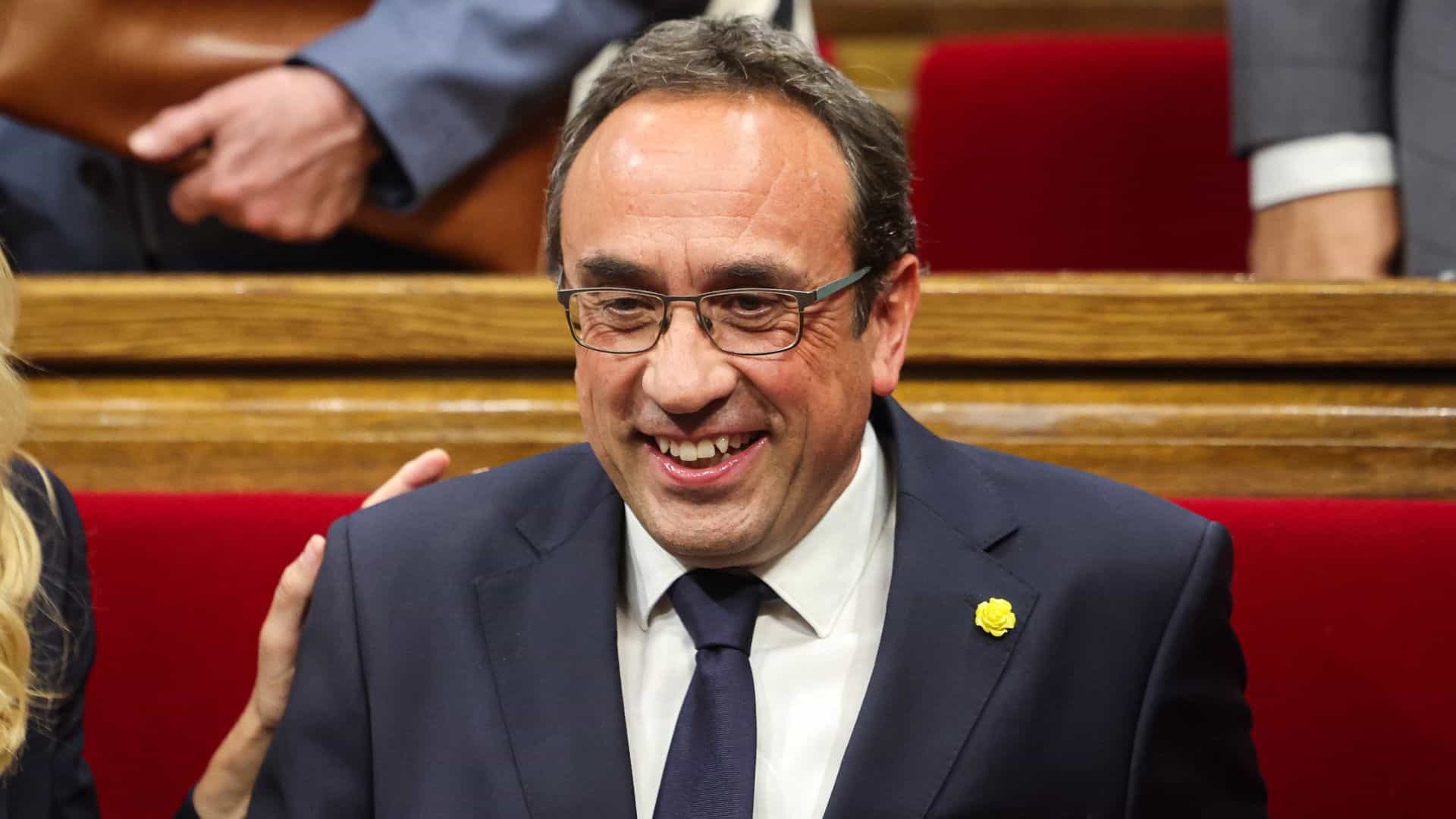 Josep Rull, nuevo presidente de la Mesa del Parlamento de Cataluña por el pacto de ERC, Junts y la CUP