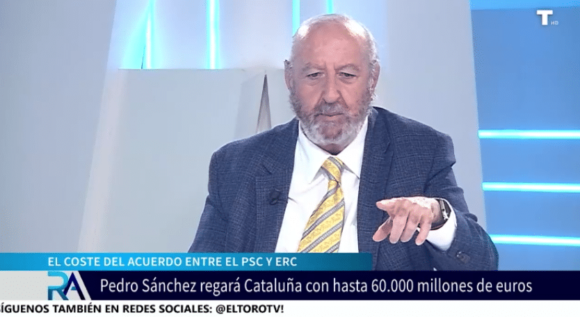 Riera calcula el coste del pacto entre PSC y ERC: «Va a costar al Estado 25.000 millones de déficit»