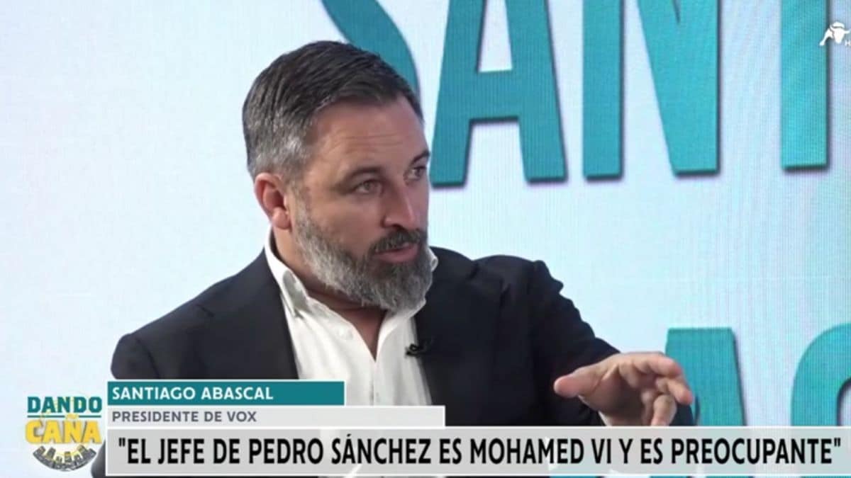 Santiago Abascal: “El jefe de Sánchez es Mohamed VI”