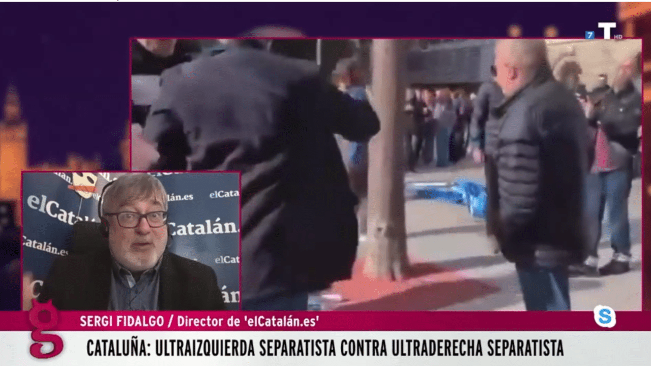 La ultraizquierda separatista a golpes contra la ultraderecha separatista