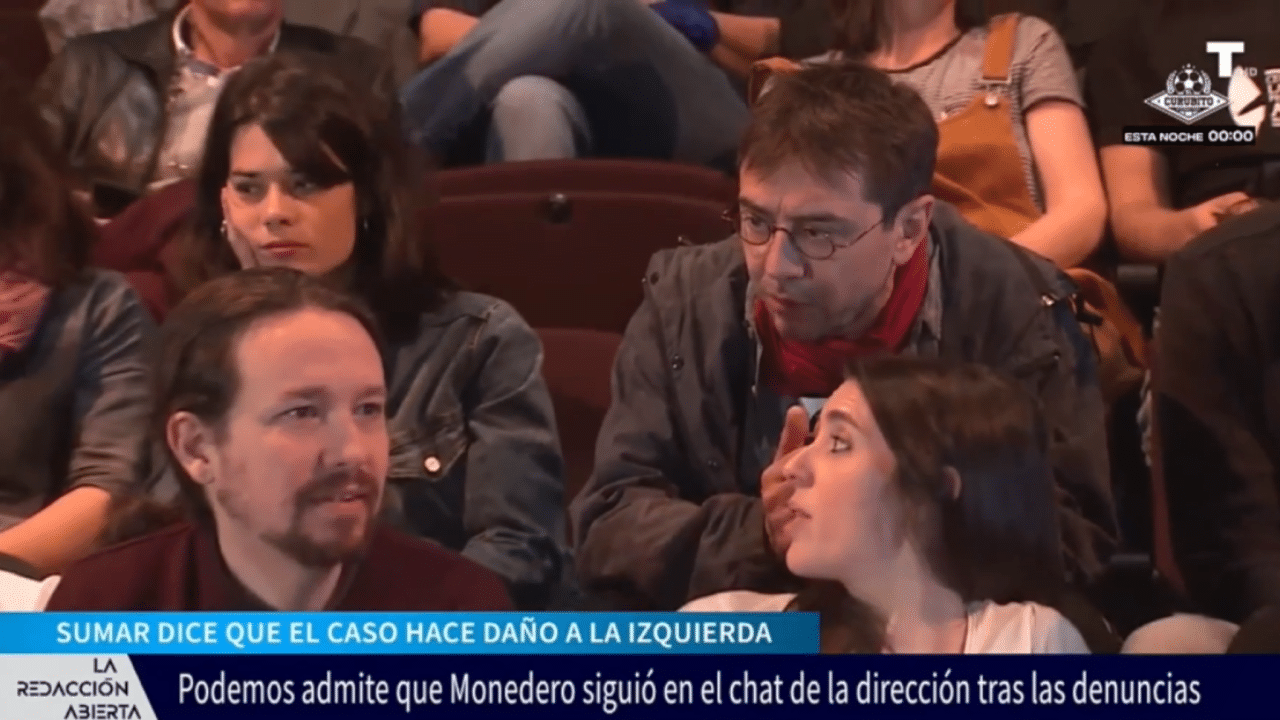 Podemos mantuvo en el chat de líderes a Monedero pese a las denuncias de acoso sexual