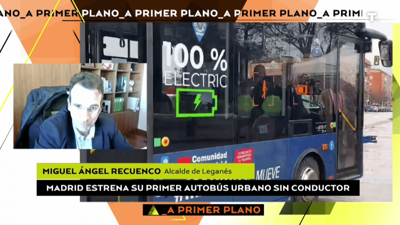 Leganés prueba el autobús del futuro: «La conducción autónoma permitirá ahorra tiempo y errores humanos»