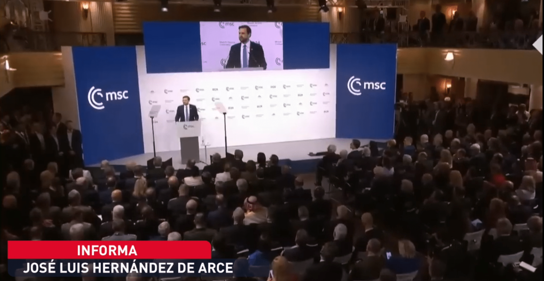 Indignación en la izquierda de Escocia por el discurso de Vance en Munich