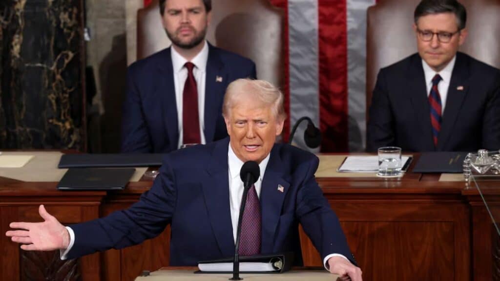 Trump presume de sus primeros meses de mandato en su discurso y declara que EEUU «ha dejado de ser woke»