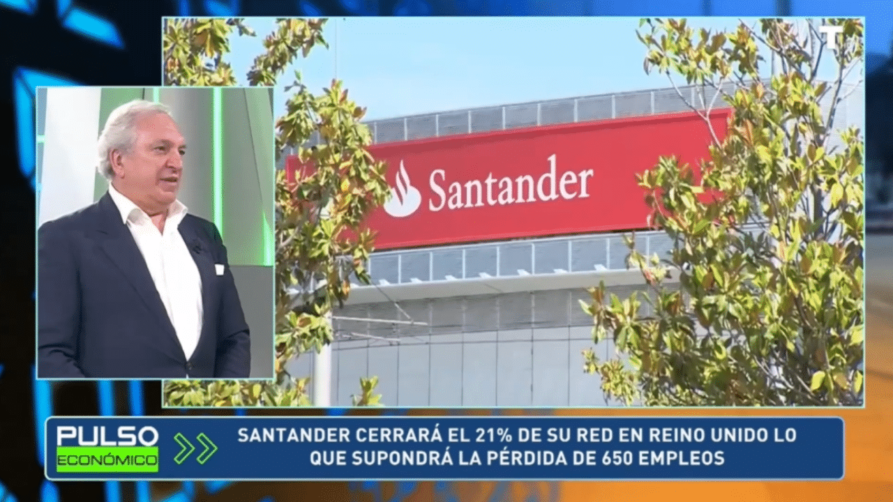 Santander reestructura su negocio al cerrar el 21% de su red en Reino Unido