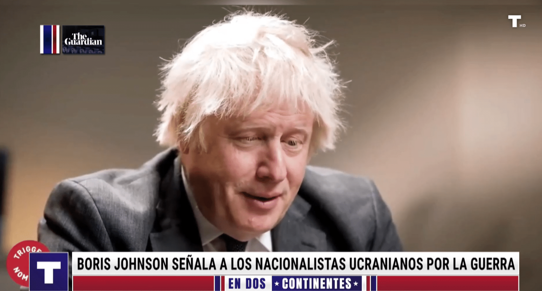 Boris Johnson habla sobre Ucrania y acaba escaldado
