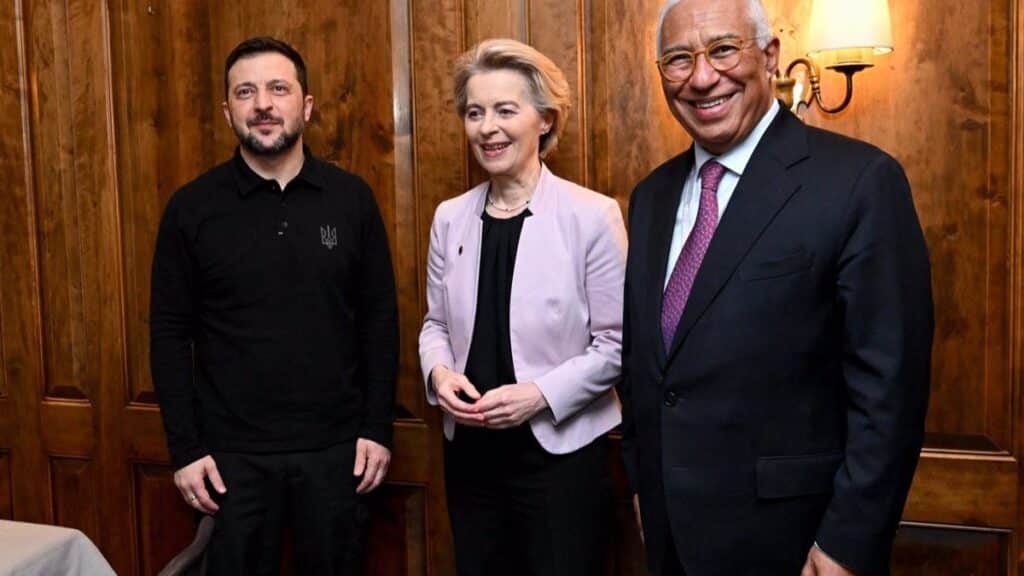 Costa y Von der Leyen muestran su apoyo a Zelenski para negociar desde una posición de fuerza