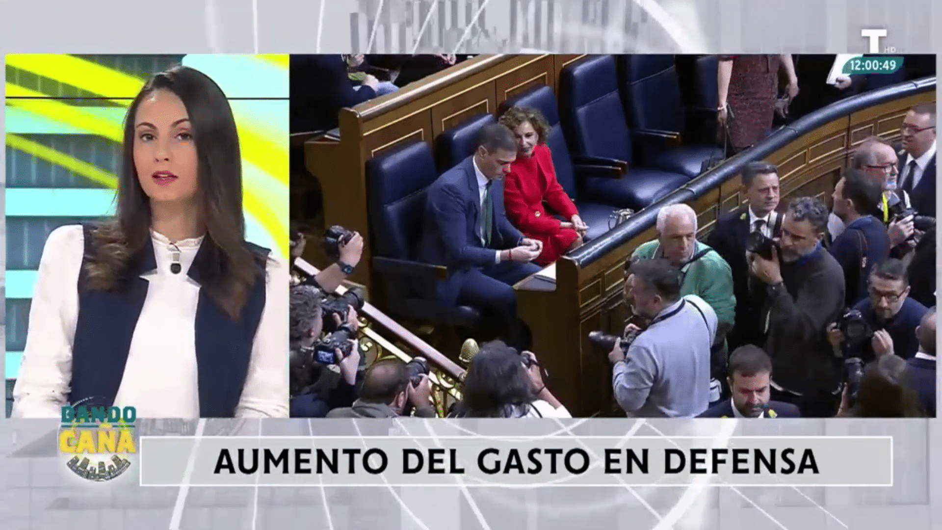 Sánchez vuelve a hacer el ridículo en el Congreso con su discurso del aumento del gasto en Defensa