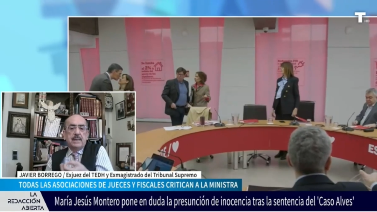 PRESUNCIÓN DE INOCENCIA. Javier Borrego: «Montero es un bocazas y es increíble lo que ha soltado»