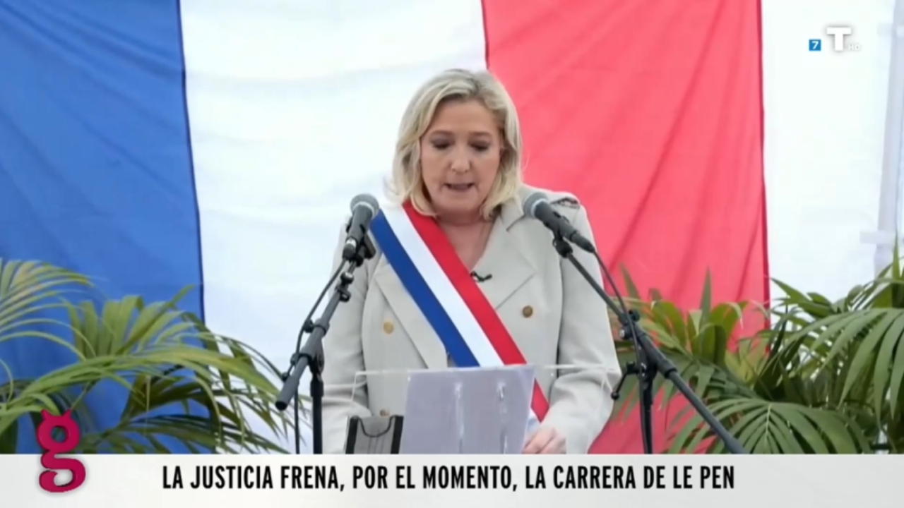 La justicia francesa congela la carrera política de Le Pen