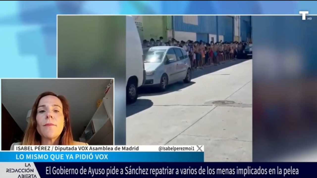 Pérez Moñino (VOX) pide a AYUSO que plante cara a Sánchez y mande a los MENAS con sus padres