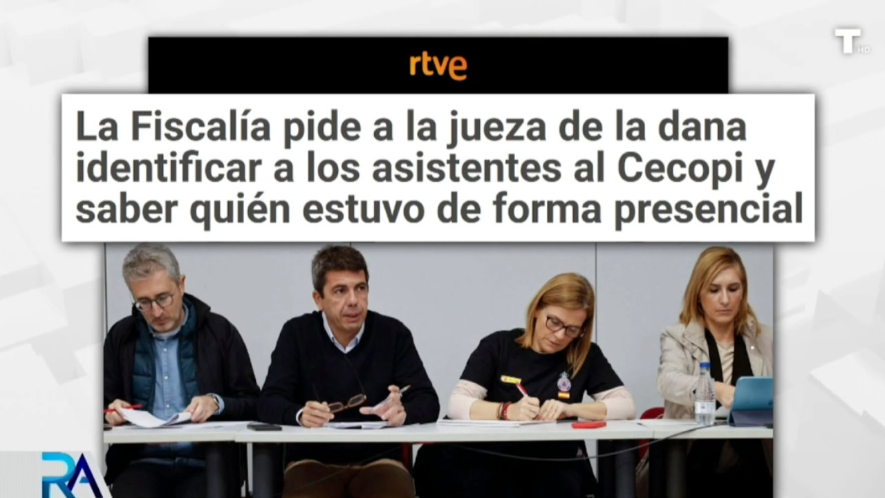 La Fiscalía pide identificar a las personas que participaron en la reunión del CECOPI el día de la DANA