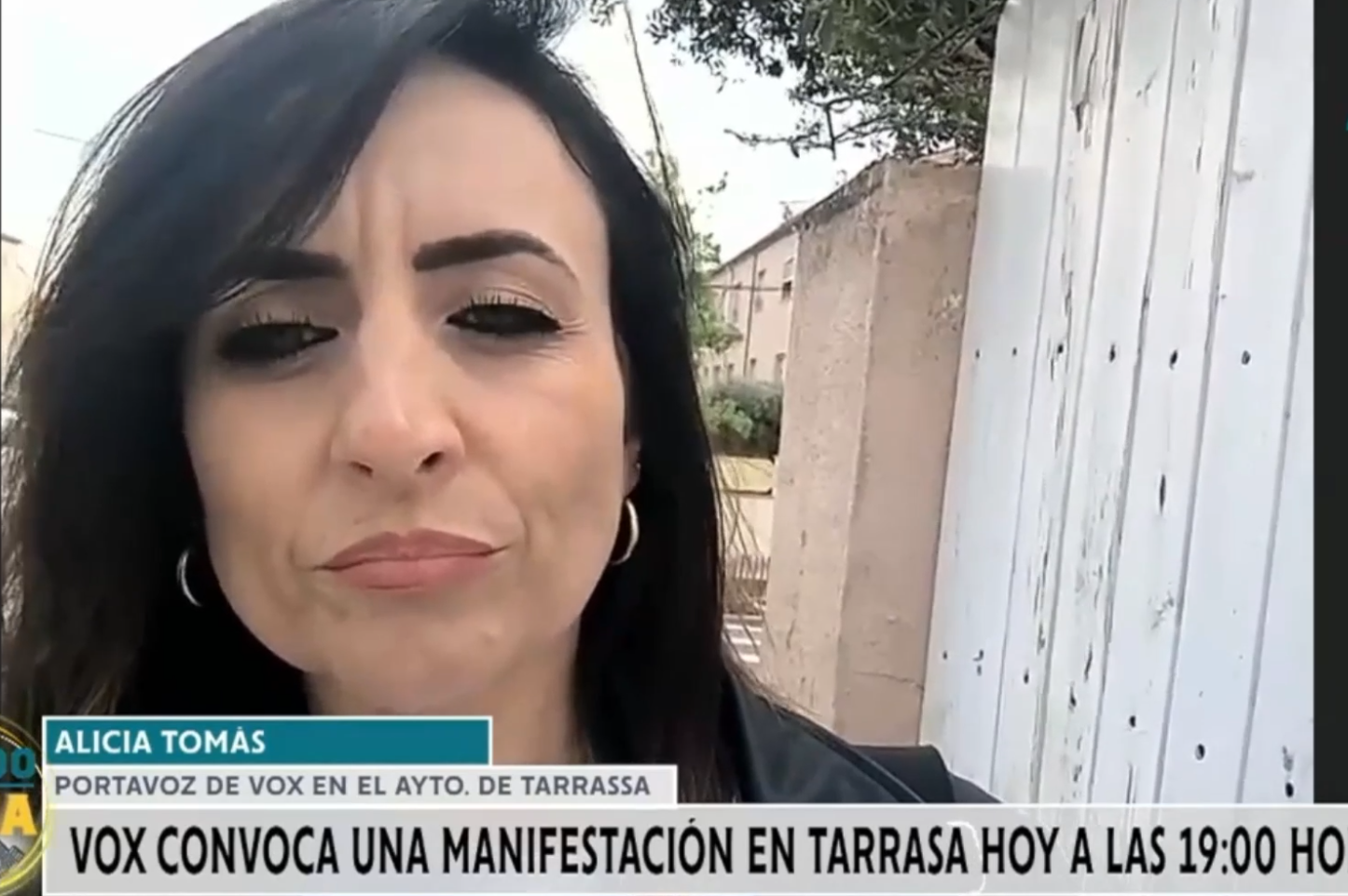 Manifestación de VOX en Tarrasa por la violación a una vecina a manos de dos inmigrantes ilegales