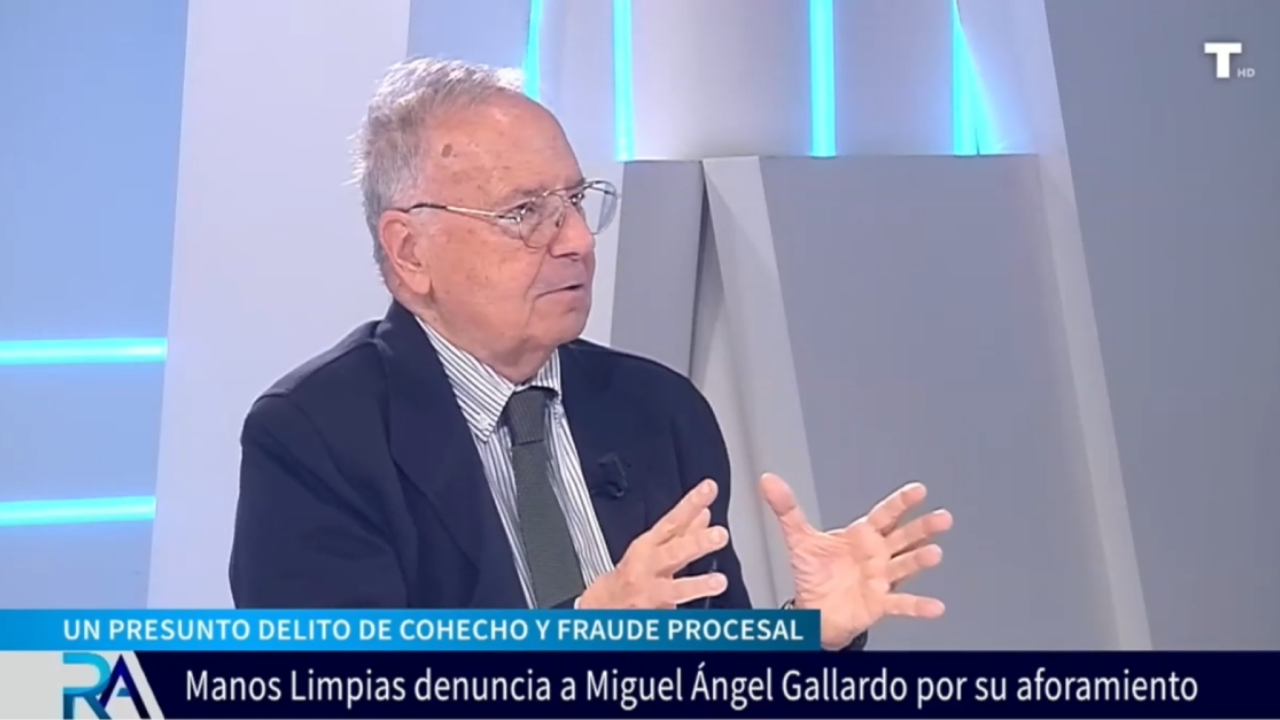 Manos Limpias denuncia a Miguel Ángel GALLARDO por su aforamiento: «Quiere un tribunal que lo absuelva»