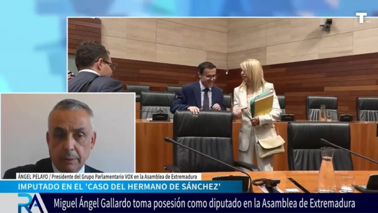GALLARDO en el Parlamento de Extremadura. Ángel Pelayo (VOX): «Hoy ha entrado la corrupción y la mentira en la Asamblea»