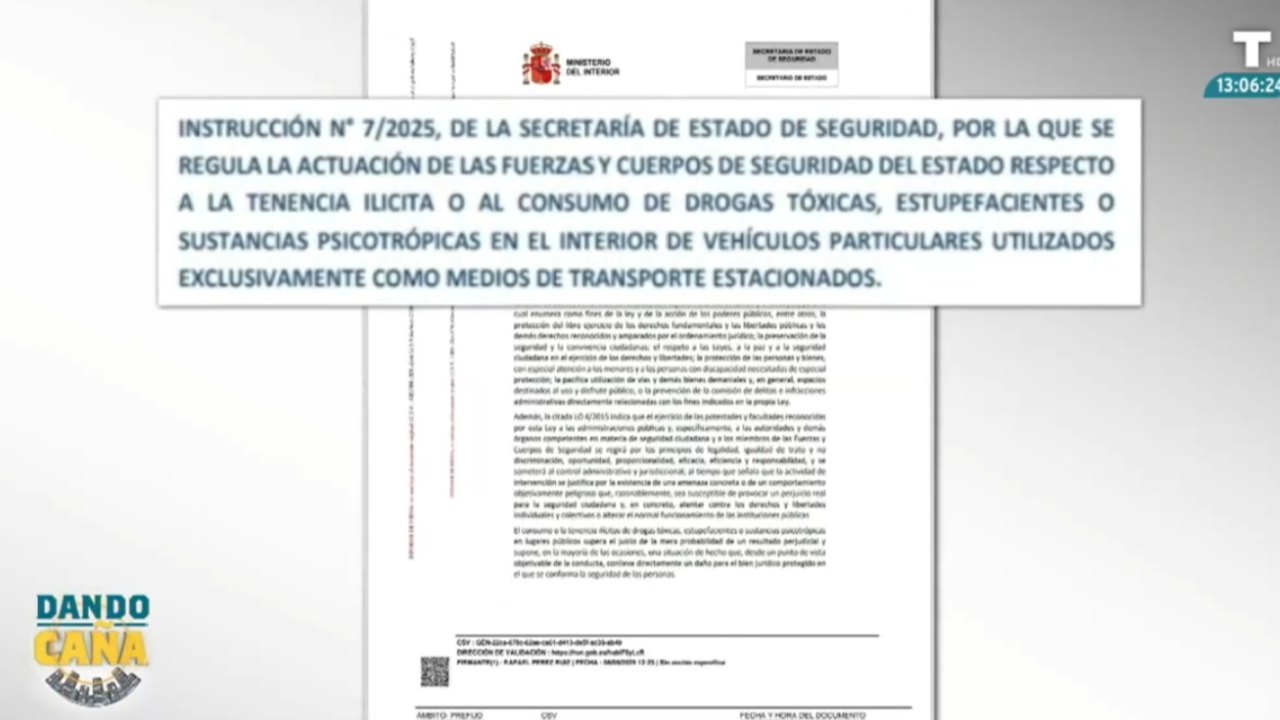 Habrá narcocoches: Interior ordena no sancionar consumo de droga dentro de un coche