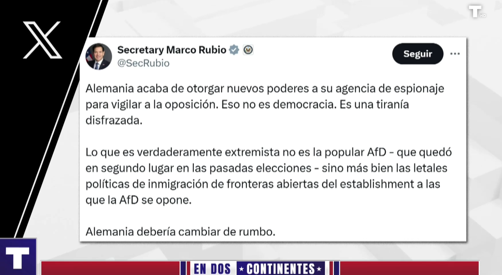La inteligencia alemana vigila a AfD