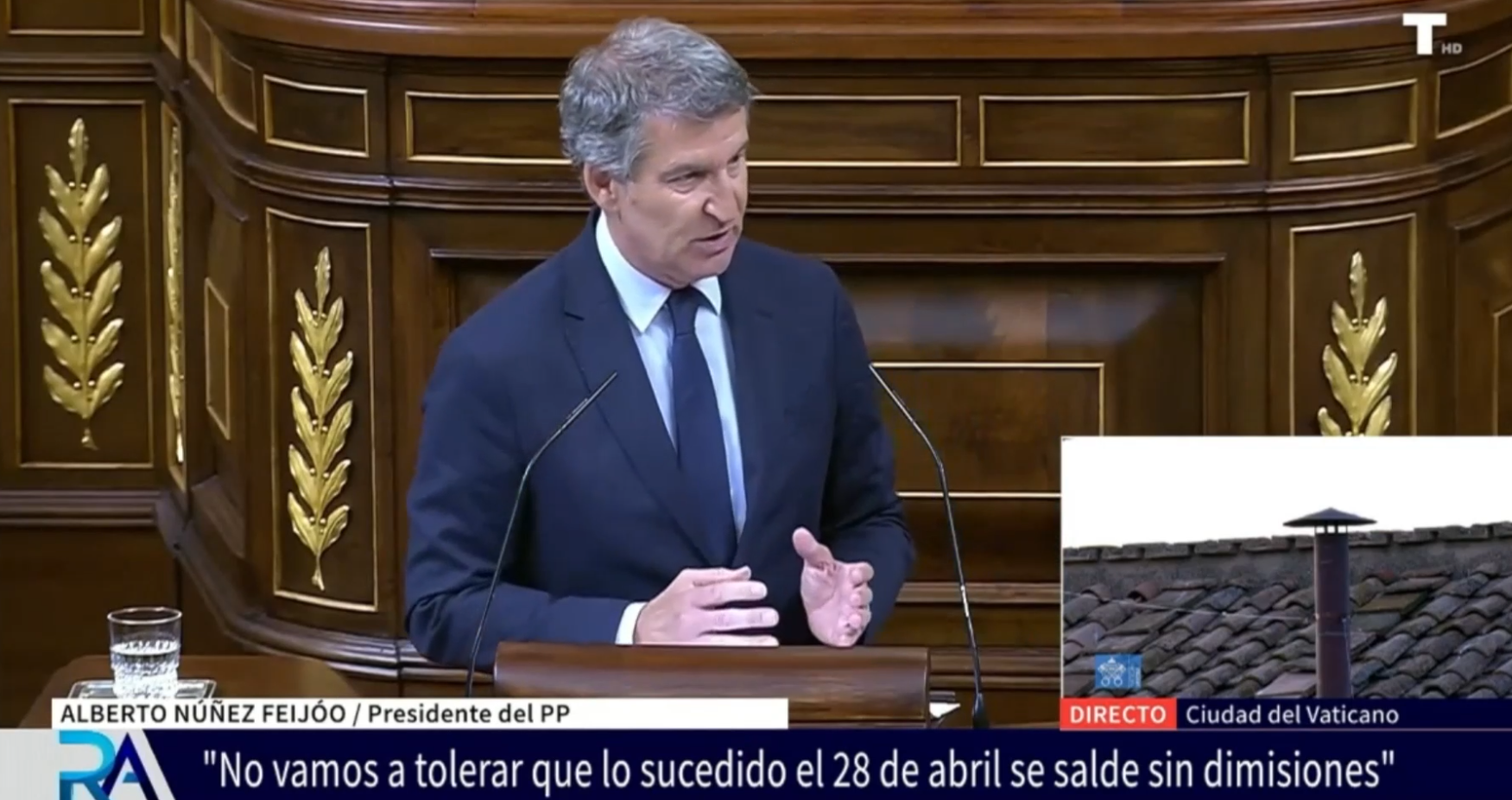 SESIÓN DE CONTROL. La oposición exige la dimisión Sánchez por no dar explicaciones sobre el apagón