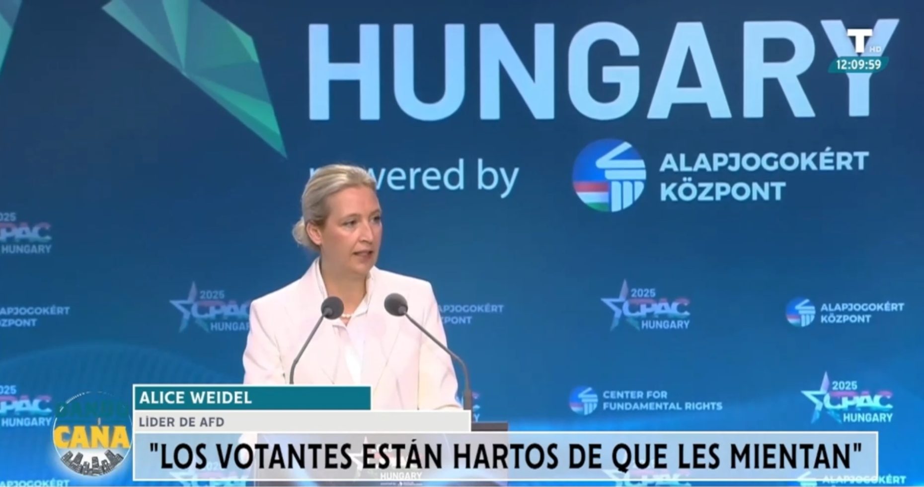 Tormenta en la CPAC con el discurso de Alice Weidel contra las políticas continuistas de Alemania