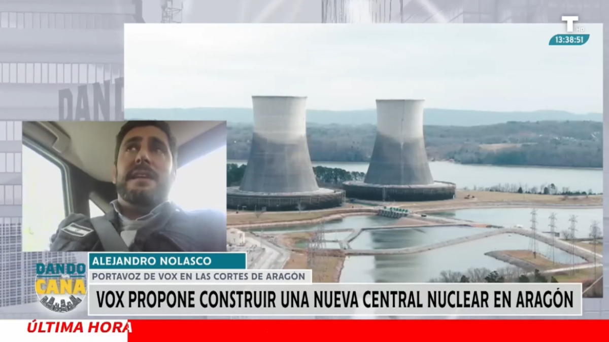 VOX pide la construcción de una central nuclear en Aragón