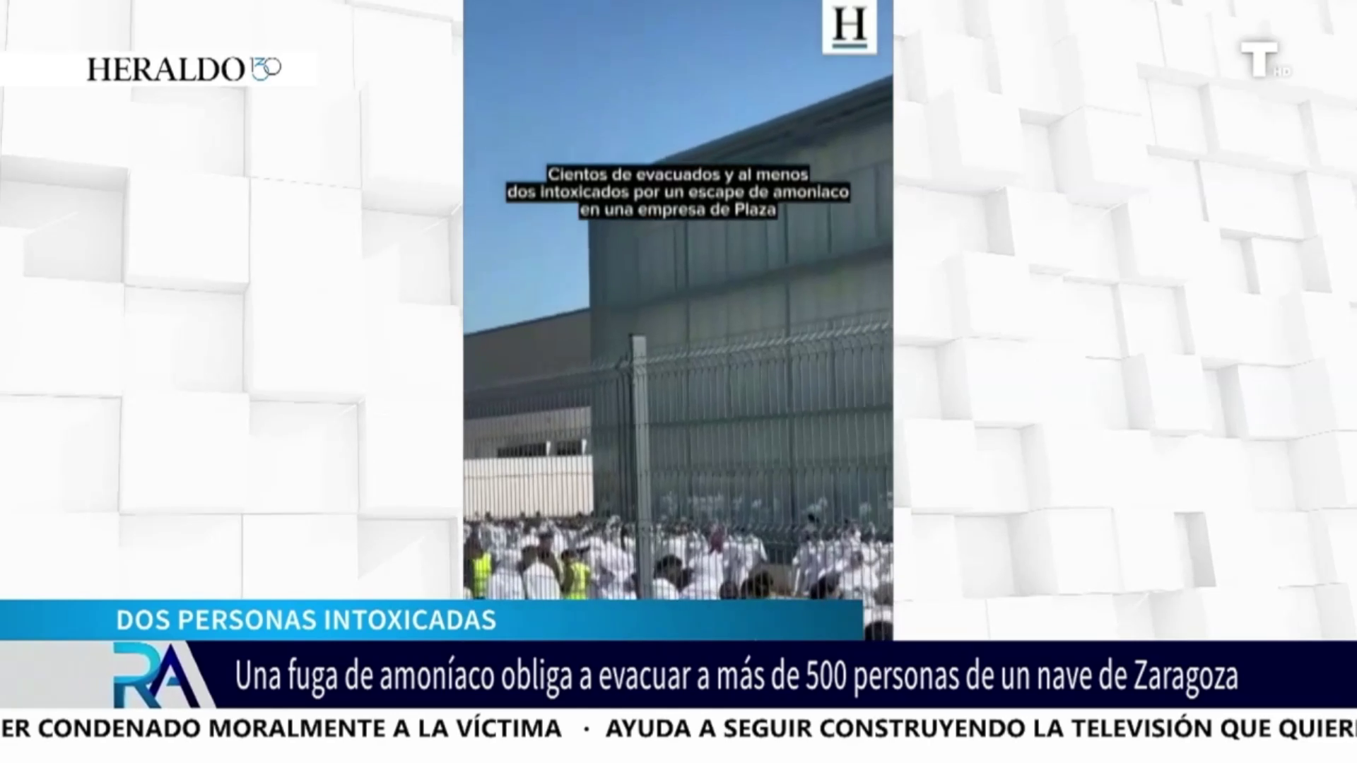 Fuga de amoníaco en un polígono industrial de Zaragoza