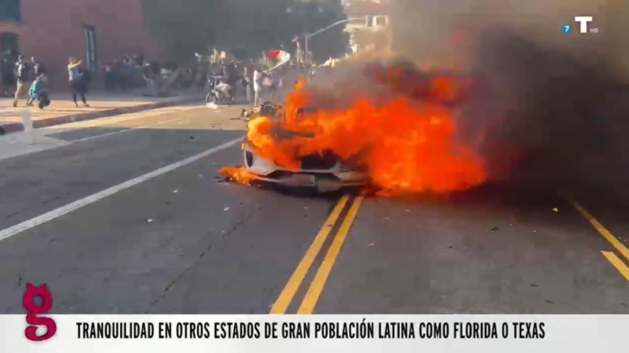 Infierno en Los Ángeles: el feudo demócrata se revuelve contra Trump