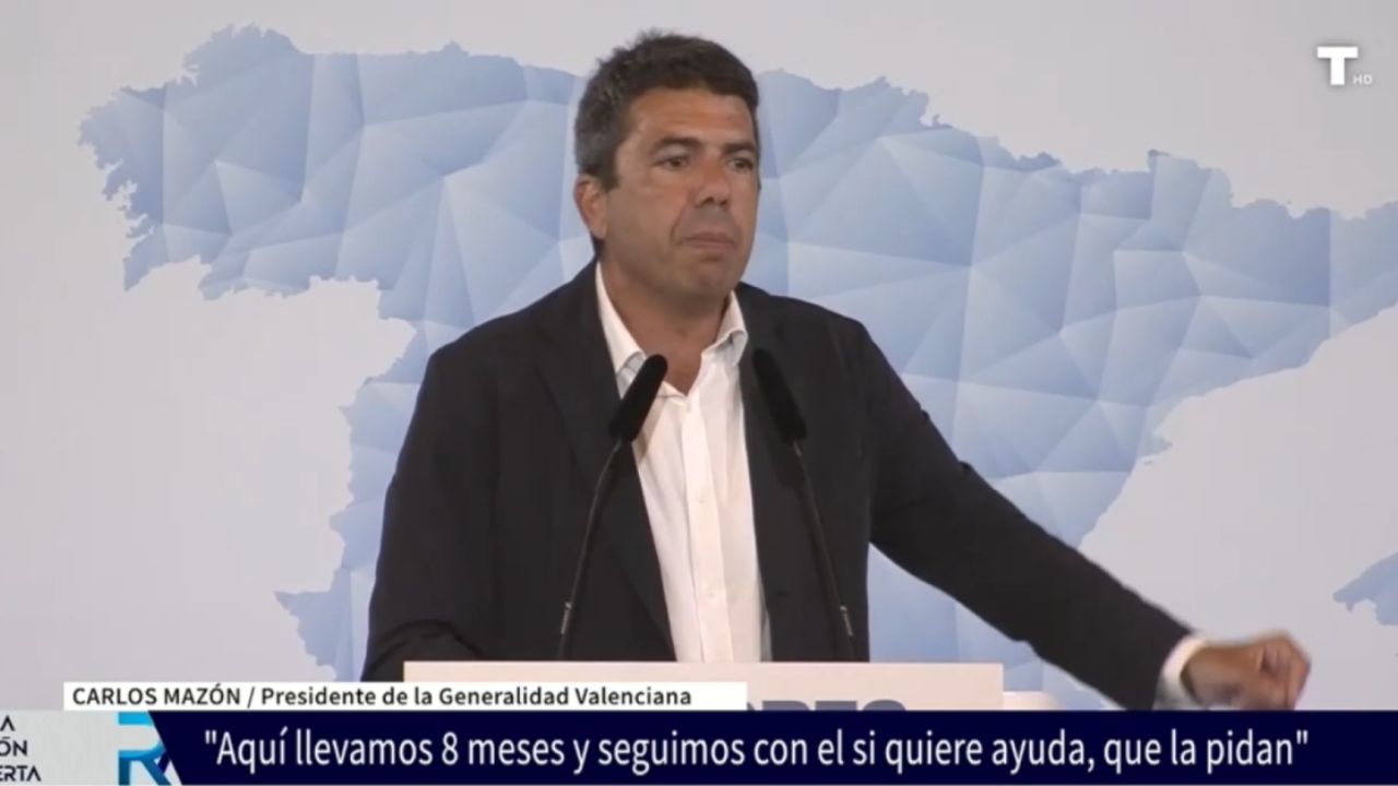 Mazón denuncia que muchos municipios afectados por la DANA se han quedado fuera de las ayudas del Gobierno