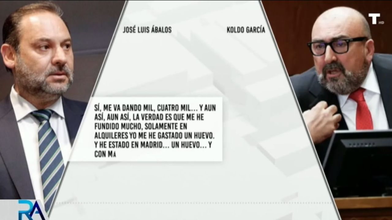 Ábalos se quejaba de no tener dinero después de gastar 470.000 € en dos años