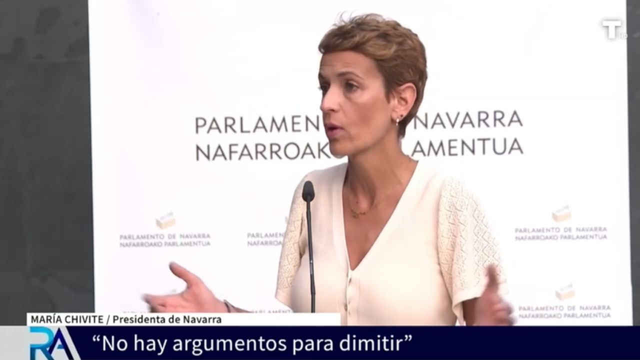 Chivite descarta dimitir  por los amaños de contratos públicos en Navarra: “No hay indicios de ilegalidad”