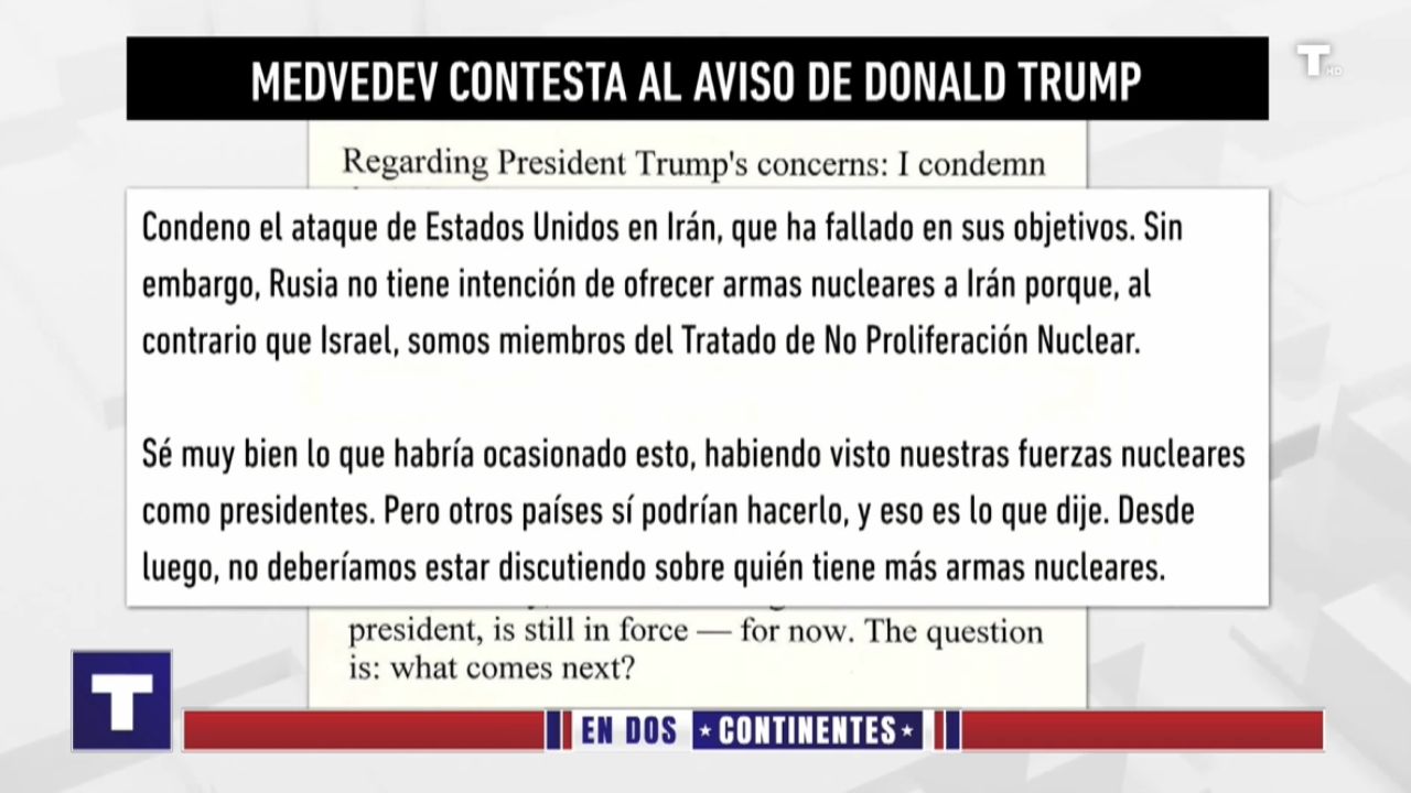 Medvédev: De amenaza nuclear a ‘recogida de cable’ con Trump