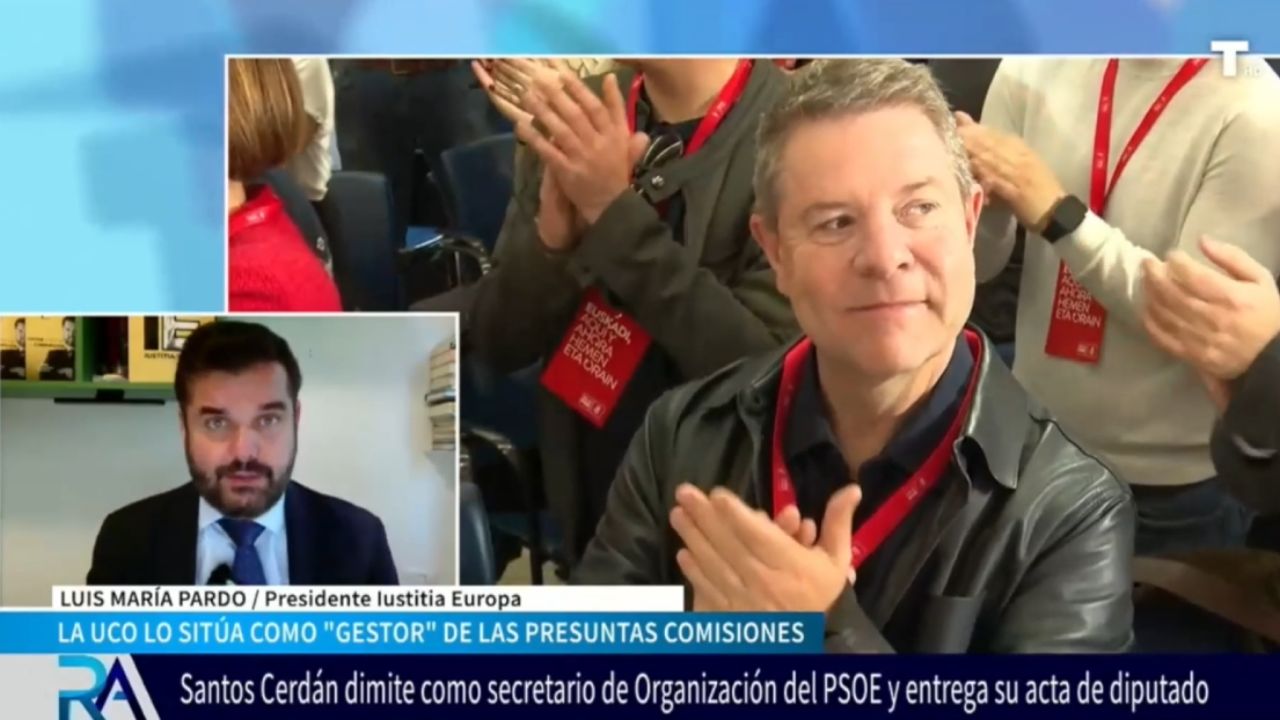 SANTOS CERDÁN, señalado por la UCO. IUSTITIA EUROPA: «Serían 553 millones en mordidas de adjudicaciones de instituciones públicas»