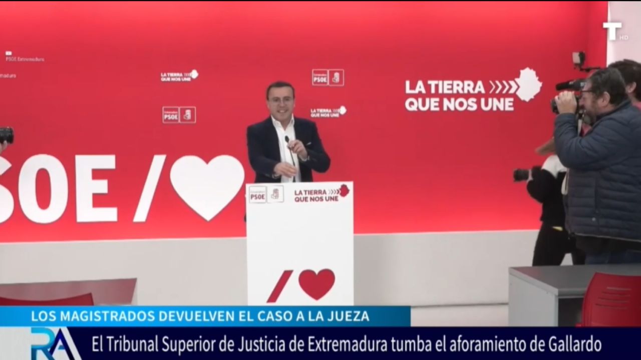 El Tribunal Superior de Extremadura acusa de fraude de ley a Miguel Ángel Gallardo por su aforamiento