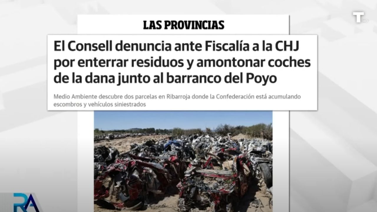 Denuncian a la CHJ por acumular residuos junto al barranco del Poyo