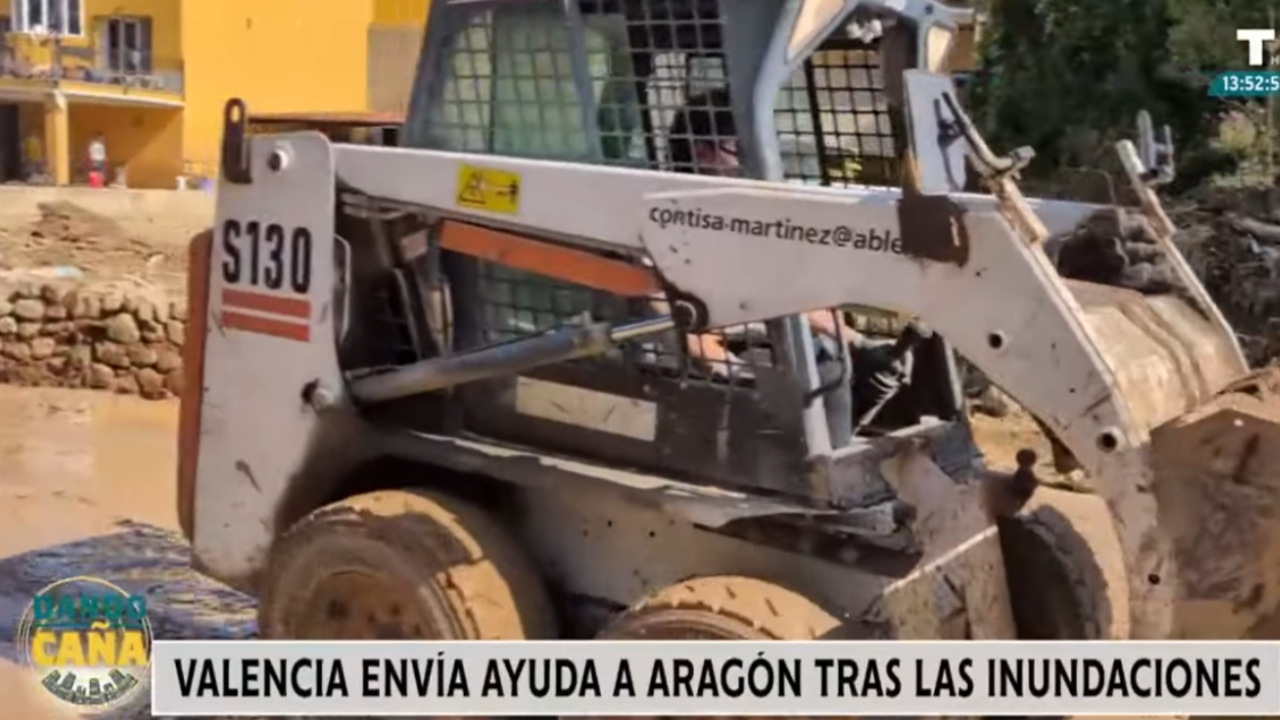 Valencia envía ayuda a Aragón tras las inundaciones