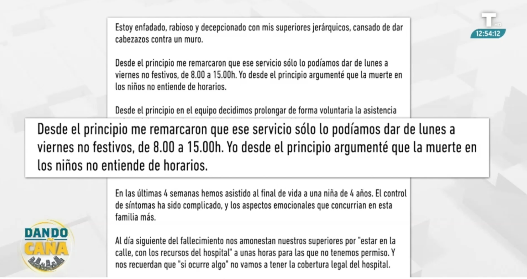 Multa a un pediatra por atender a una niña terminal fuera de su horario