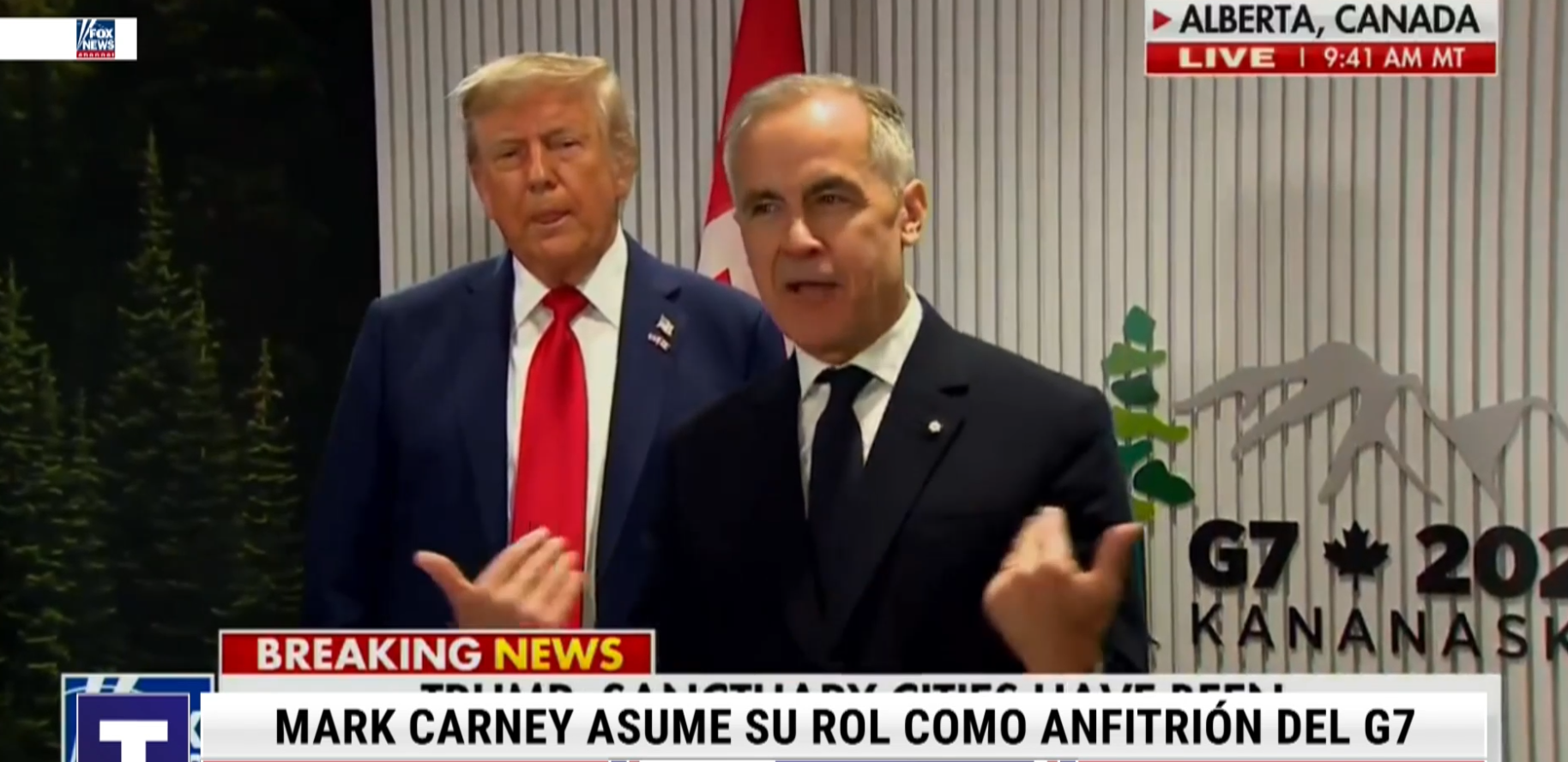 Carney corteja a un Trump… que mira a Reino Unido en el G7