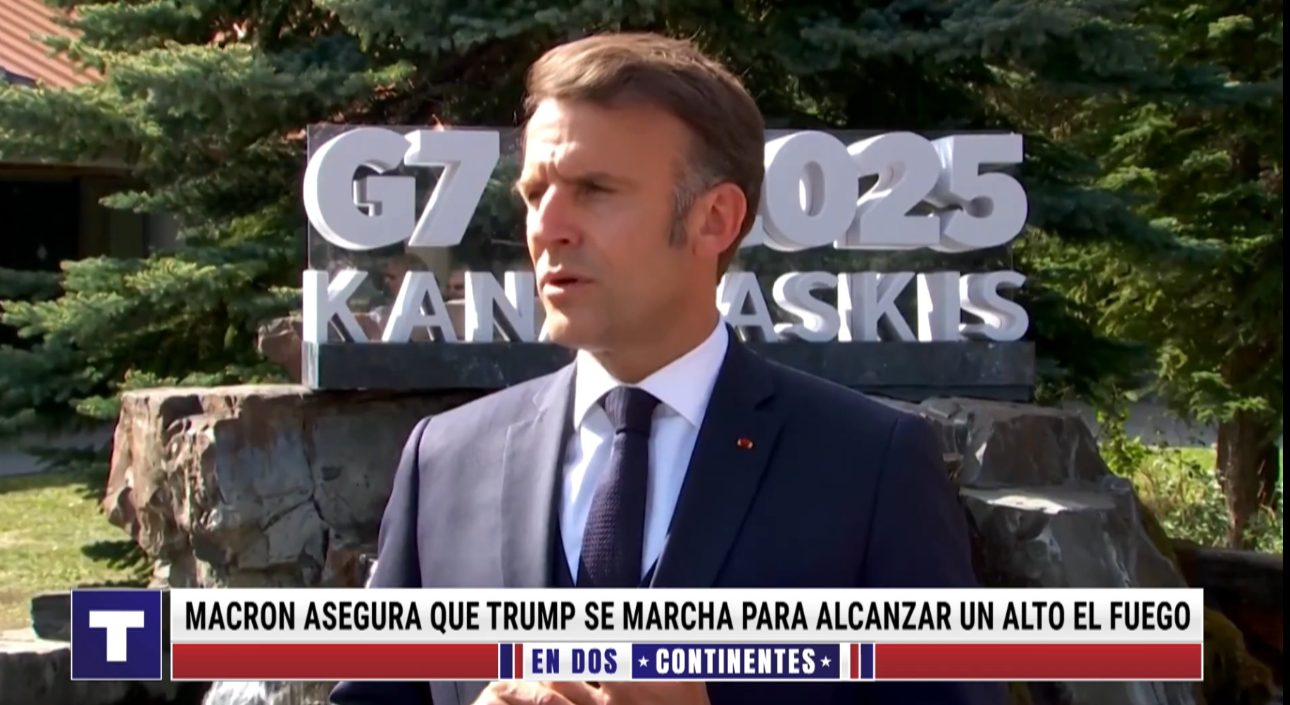 Trump ridiculiza a Macron al abandonar la reunión del G7