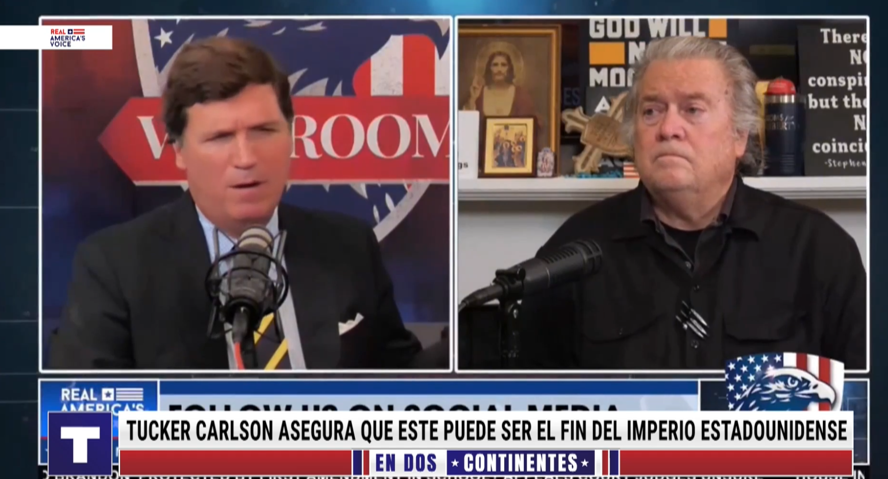 Duelo inesperado: Donald Trump vs. Tucker Carlson