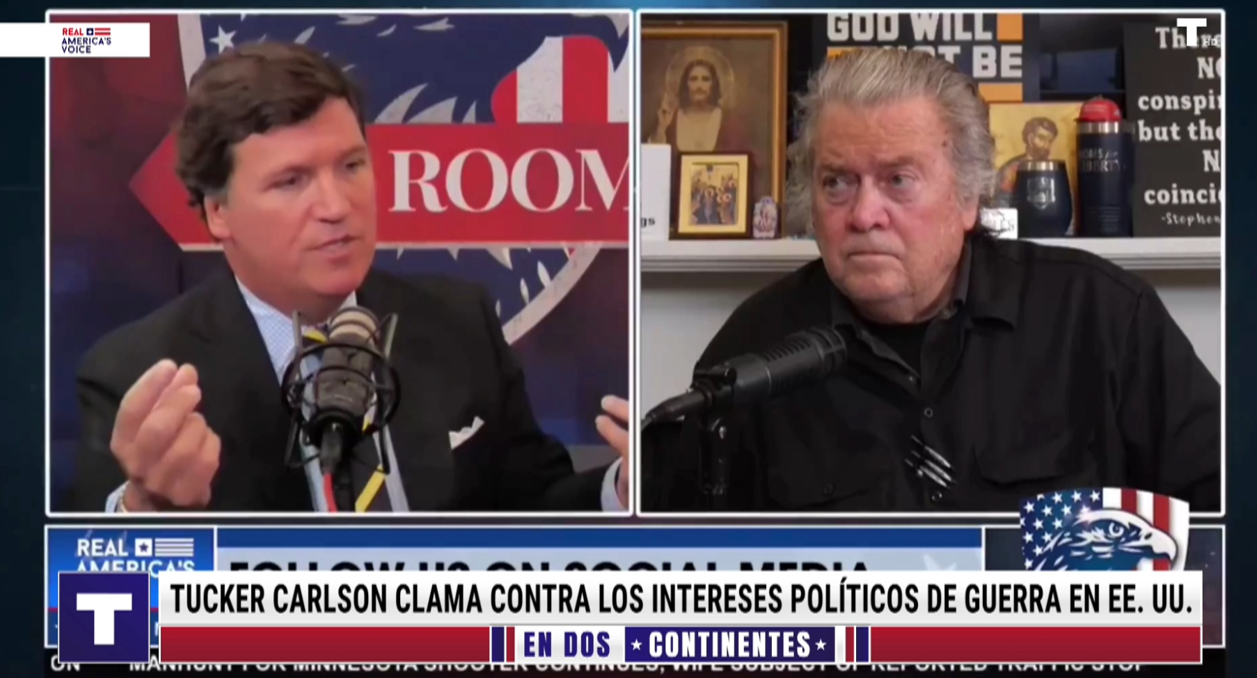 Tucker Carlson clama contra el belicismo de las élites de Estados Unidos