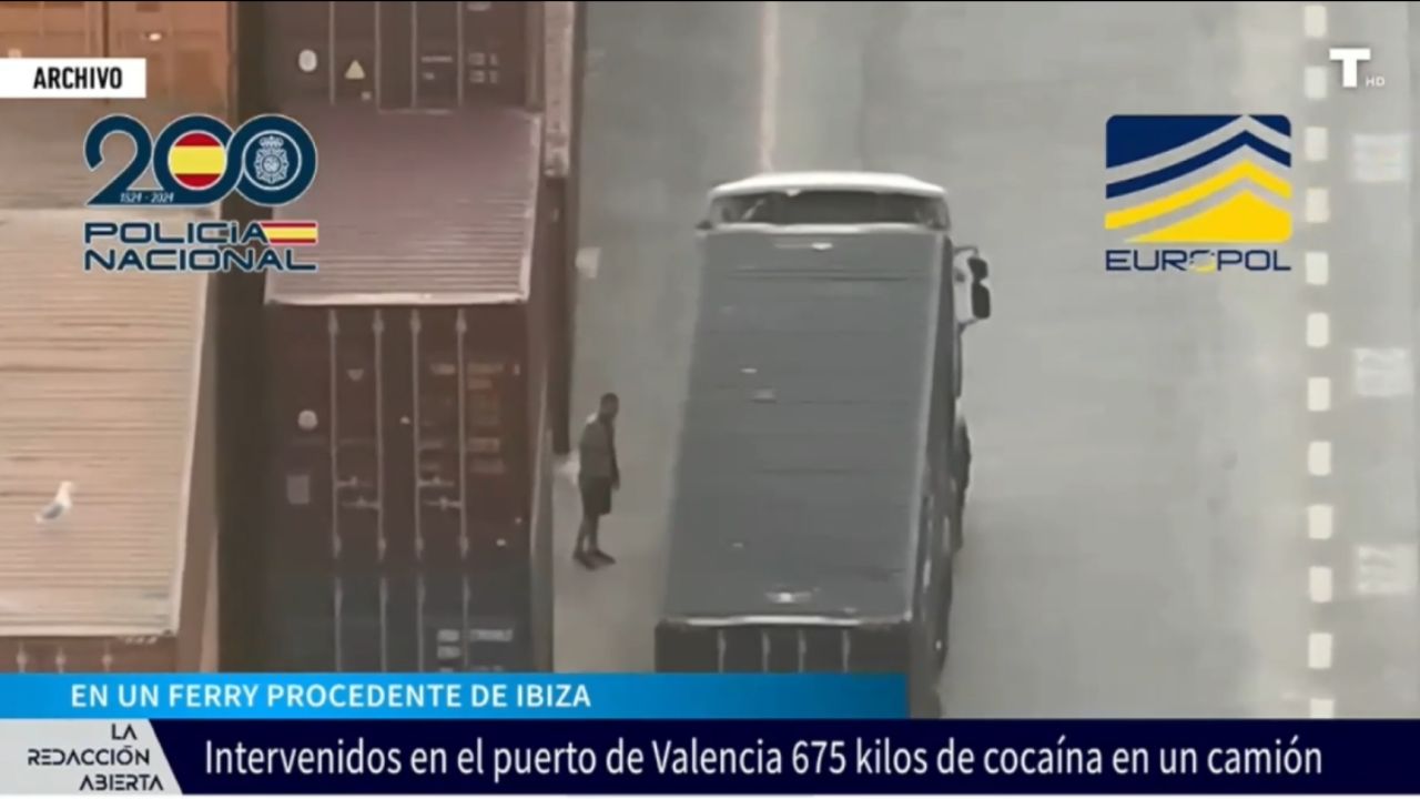 Intervienen en el Puerto de Valencia 675 kilos de cocaína en un camión procedente de Ibiza