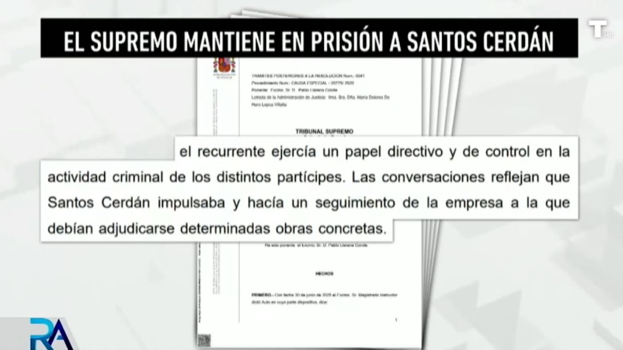 El Supremo mantiene en prisión a CERDÁN y descarta que los audios de Koldo hayan sido manipulados