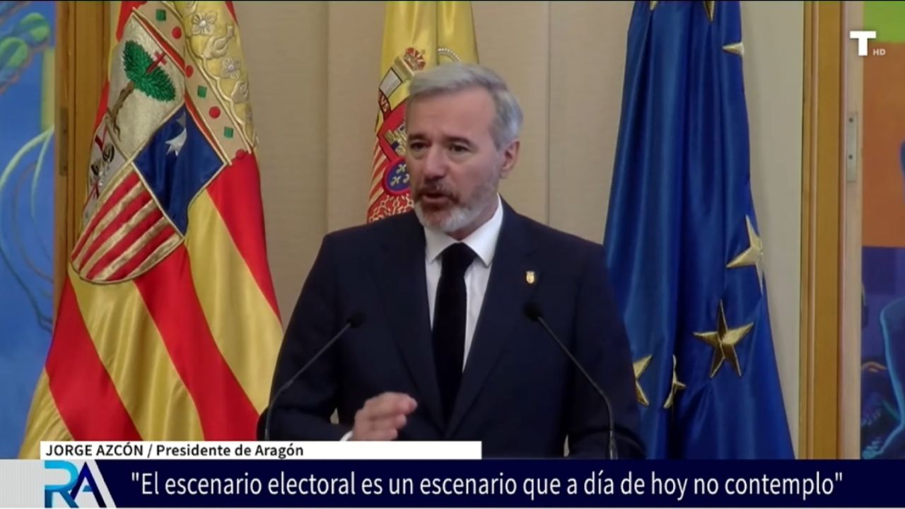 Azcón anuncia que presentará los presupuestos para 2026 y descarta el adelanto electoral