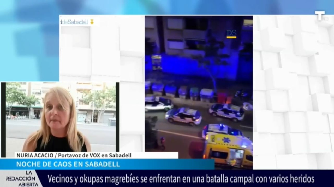 Nuria Acacio: «El caos vivido en Sabadell es la consecuencia de las políticas de fronteras abiertas»