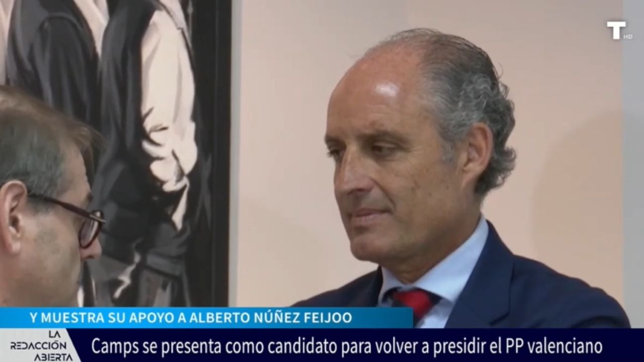 Camps quiere volver a presidir el PP valenciano, pero su regreso no ha sentado del todo bien