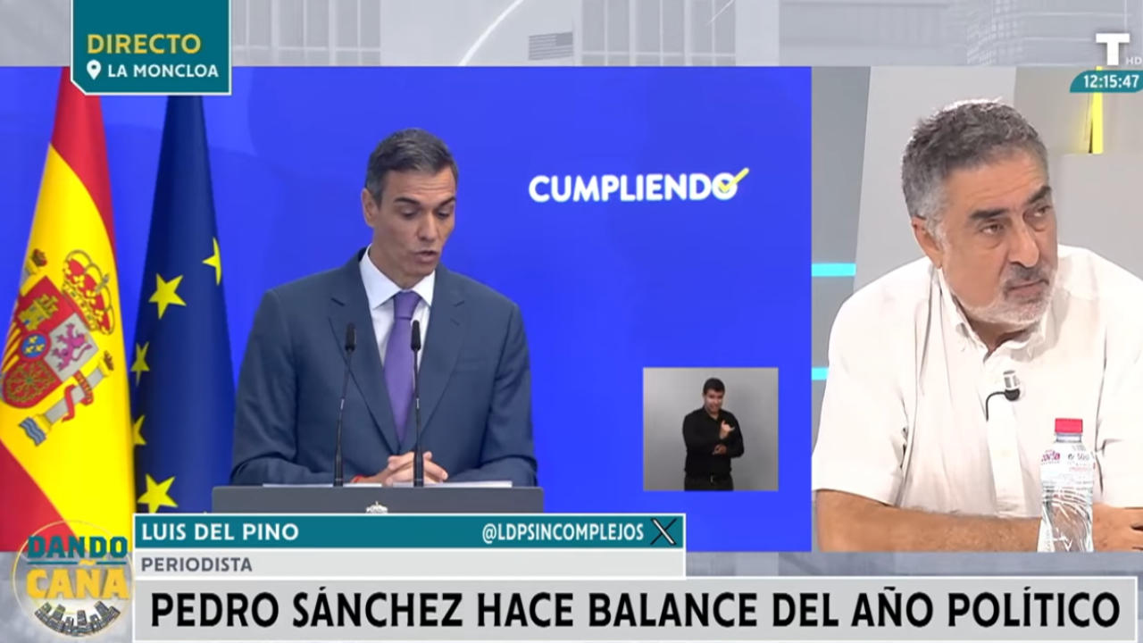 Luis del Pino desmonta a Sánchez y su discurso optimista