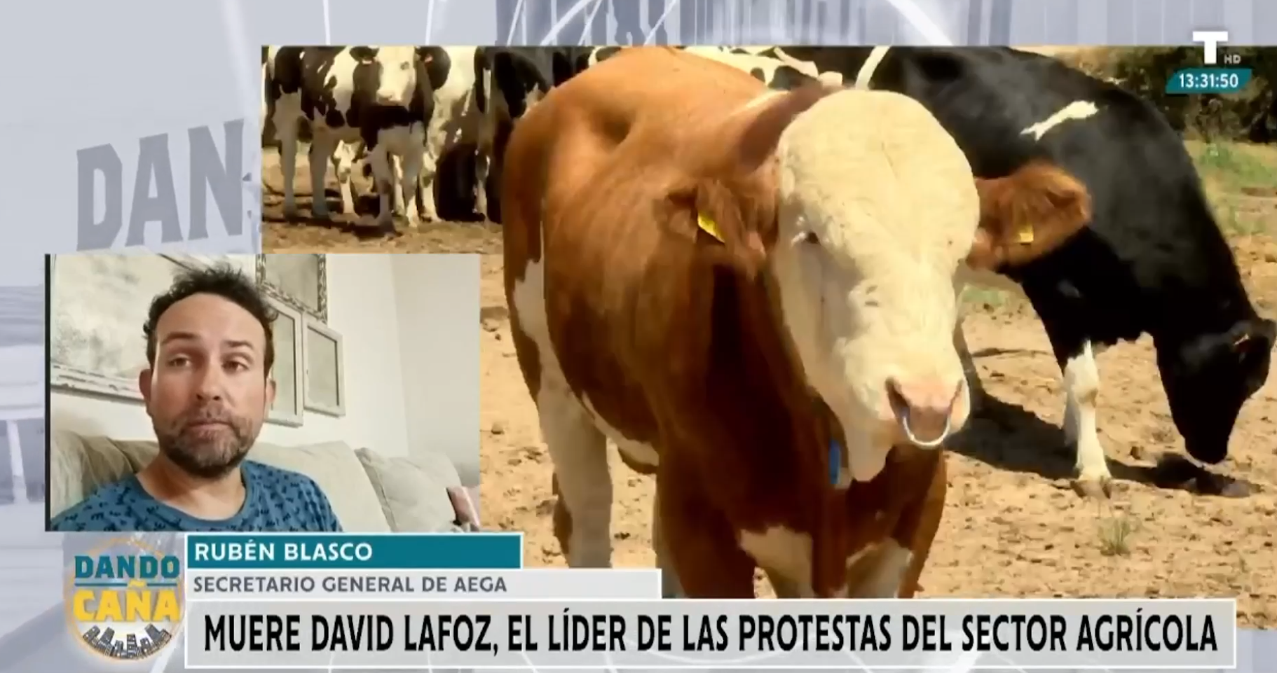 Muere David Lafoz, el líder de las protestas del sector agrícola 