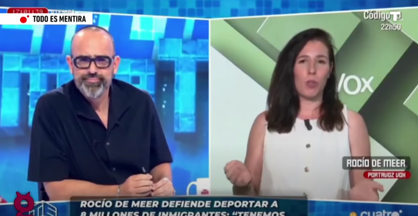 Risto intenta ridiculizar a Rocío De Meer… y acaba humillado