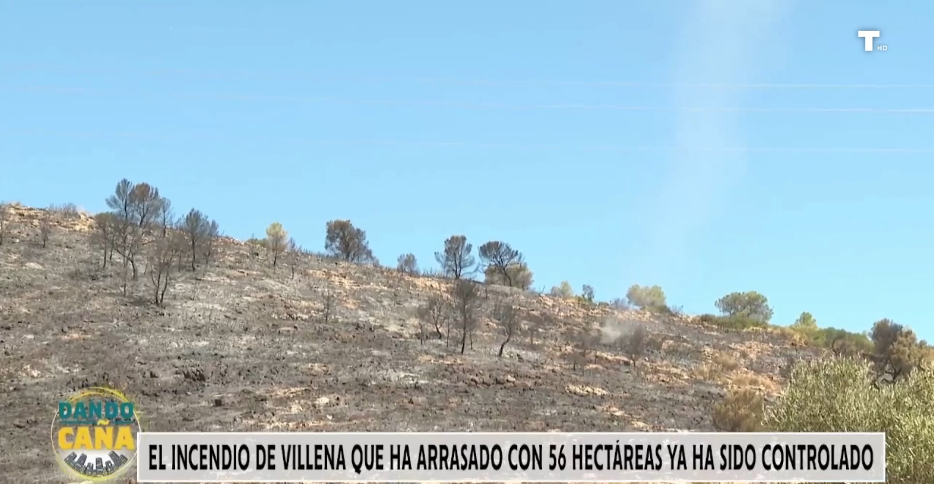 Controlados los incendios forestales en Ibi y Villena, Alicante
