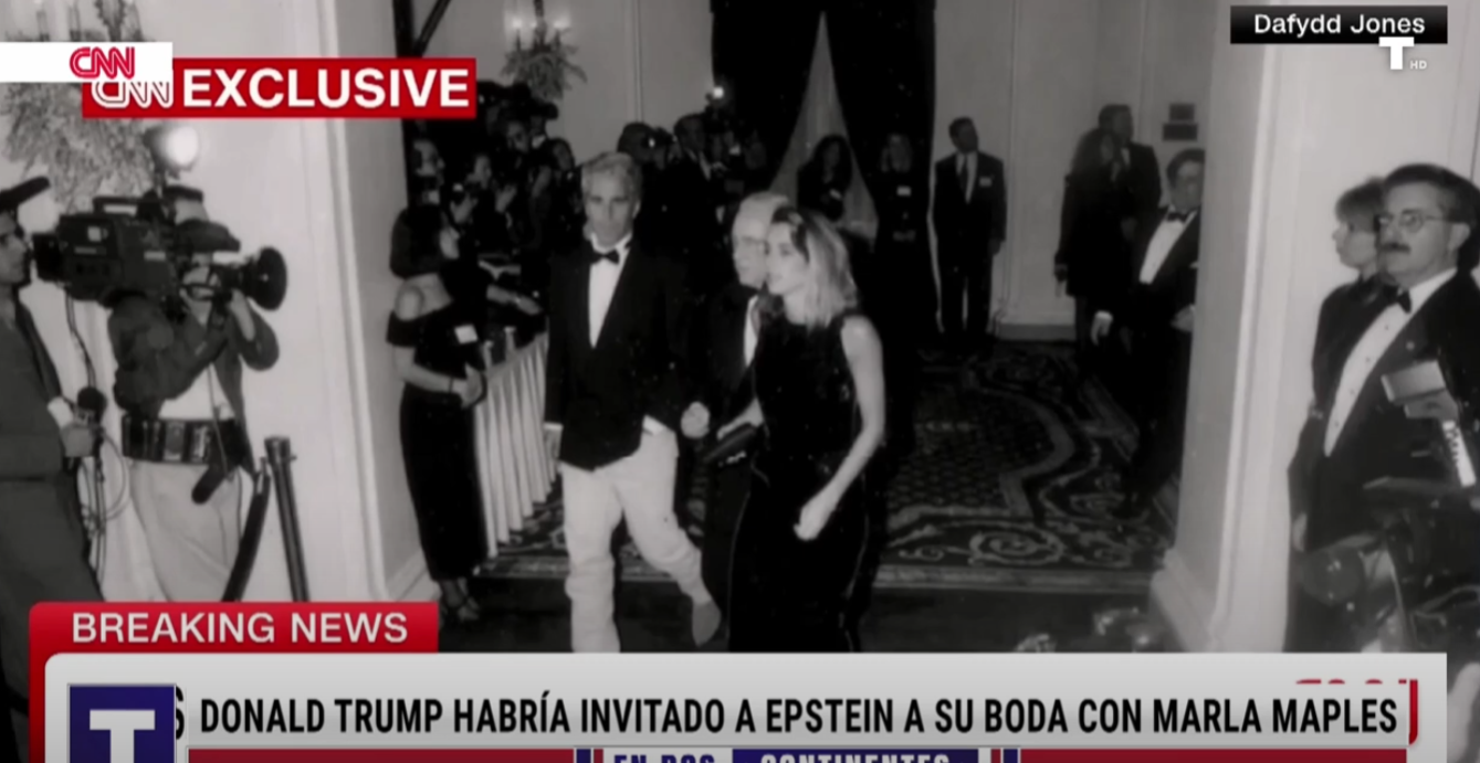 La CNN publica imágenes inéditas de Trump y Epstein