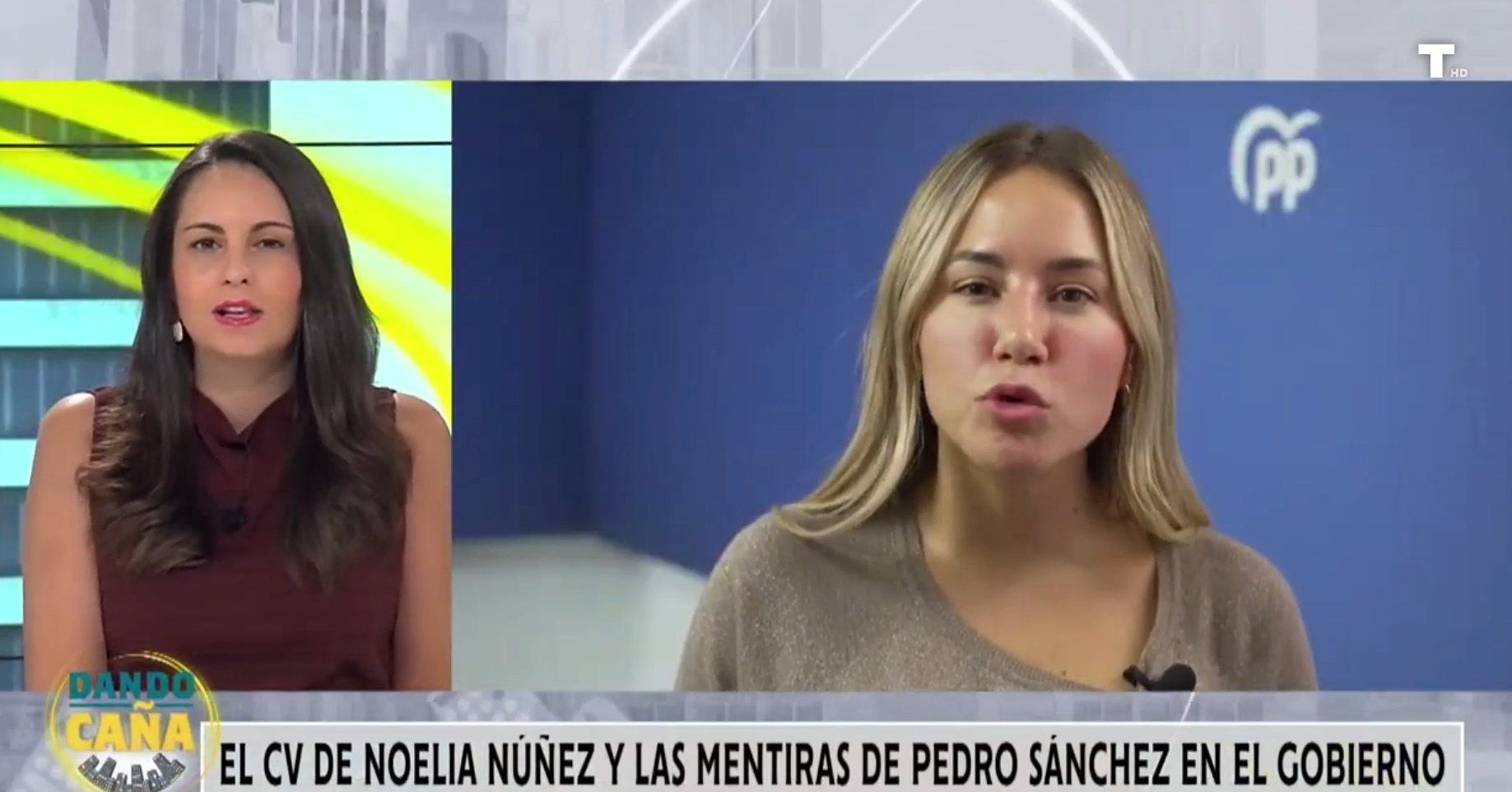 El polémico CV de Noelia Núñez y las mentiras de Pedro Sánchez como presidente del Gobierno